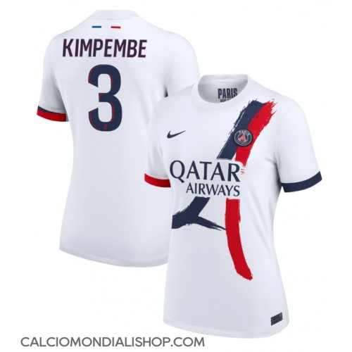 Maglie da calcio Paris Saint-Germain Presnel Kimpembe #3 Seconda Maglia Femminile 2024-25 Manica Corta